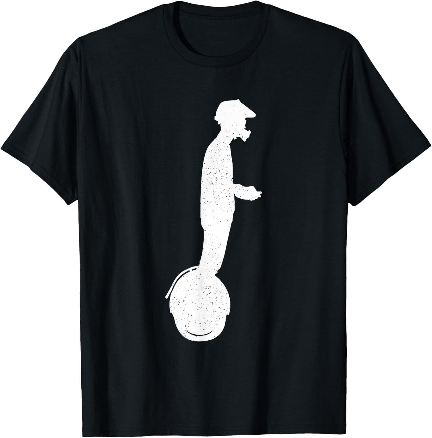 Funny Monowheel Design Women Electric Unicycle EUC T-Shirt - T-Shirt | Black