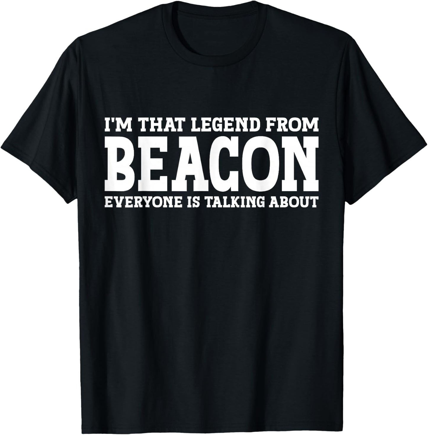 Beacon Hometown NY New York Home Roots Funny City Beacon T-Shirt - T-Shirt | Black