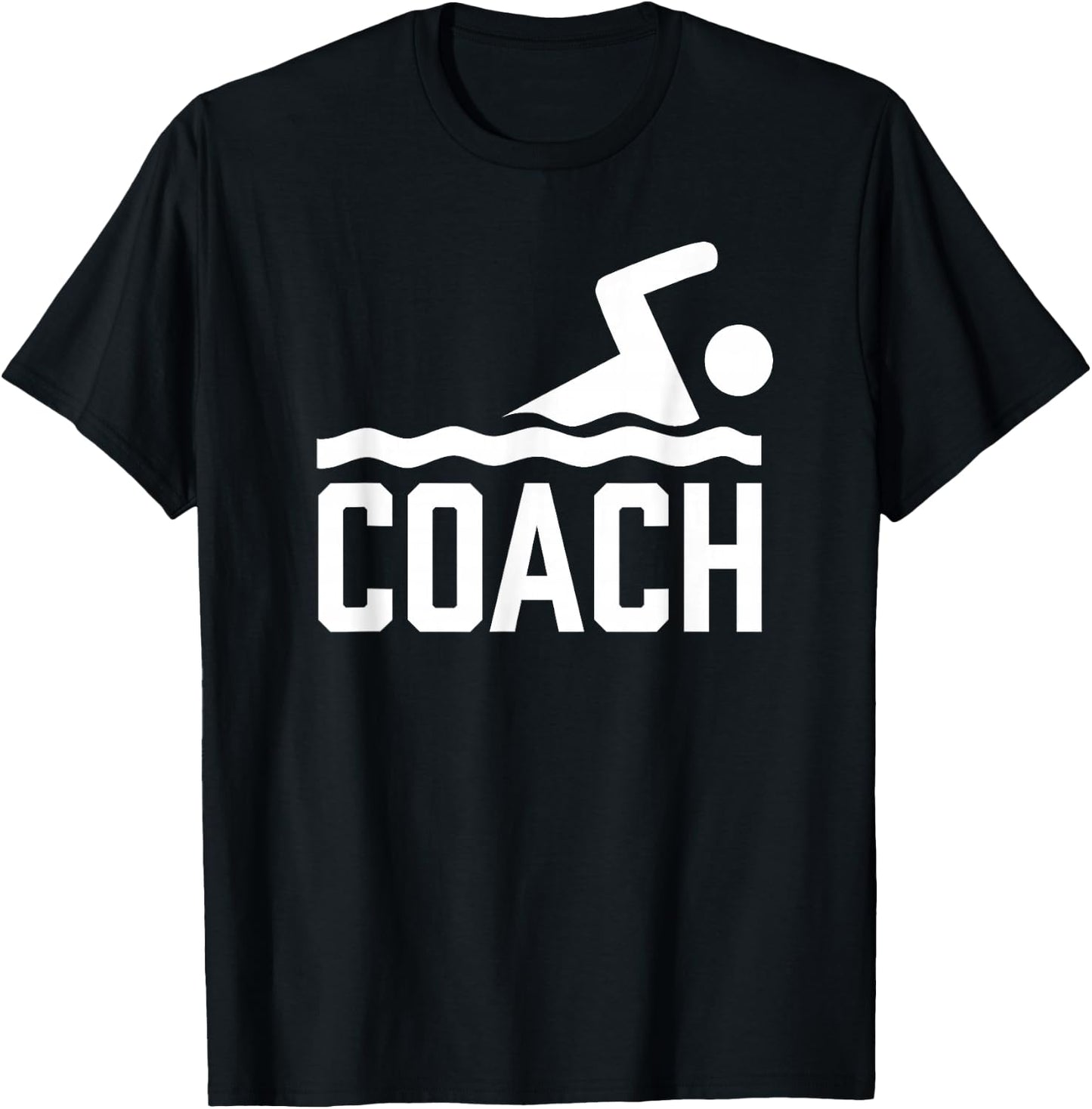 Swimming Coach Trainer Instructor Swimmer T-Shirt - T-Shirt | Black