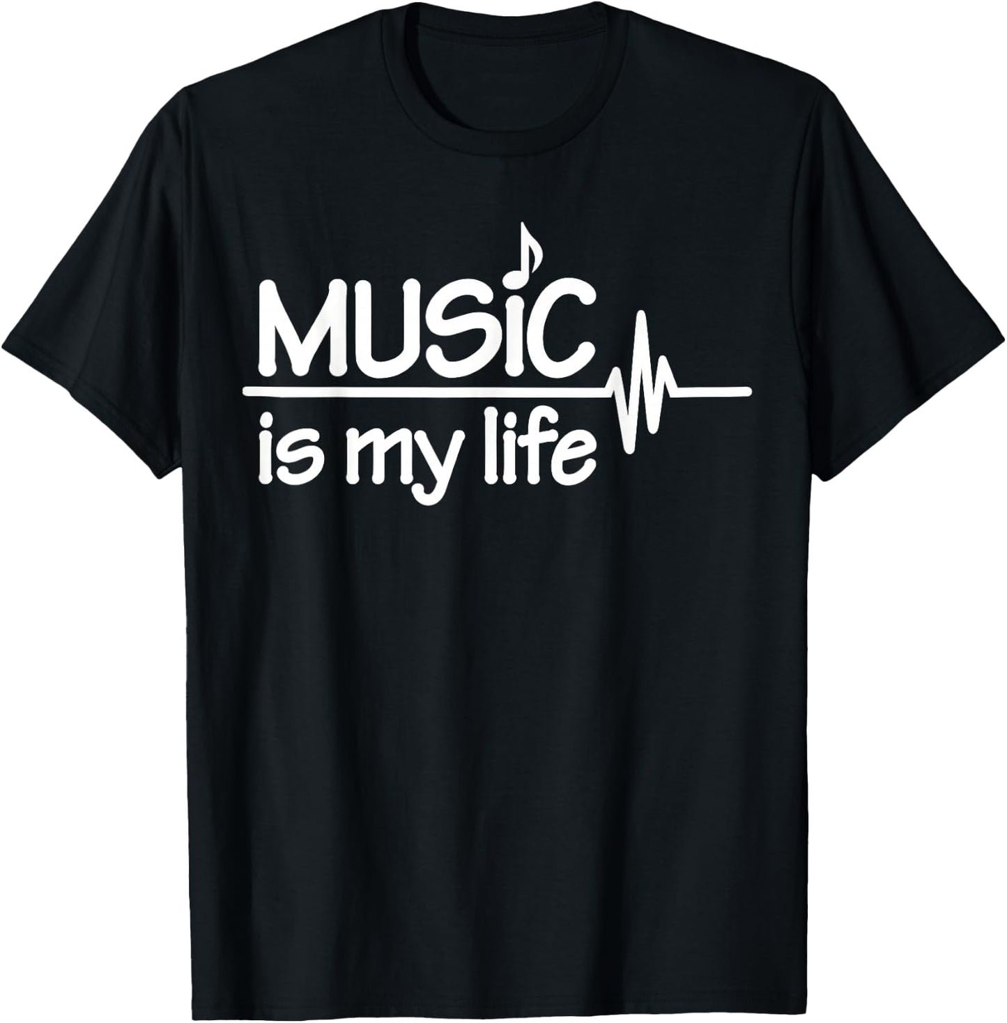 Music is my life T-Shirt - T-Shirt | Black