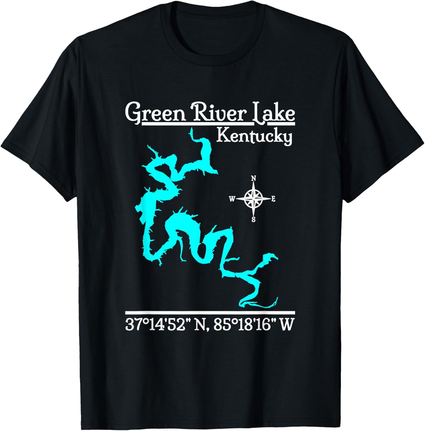 Green River Lake - Kentucky T-Shirt - T-Shirt | Black