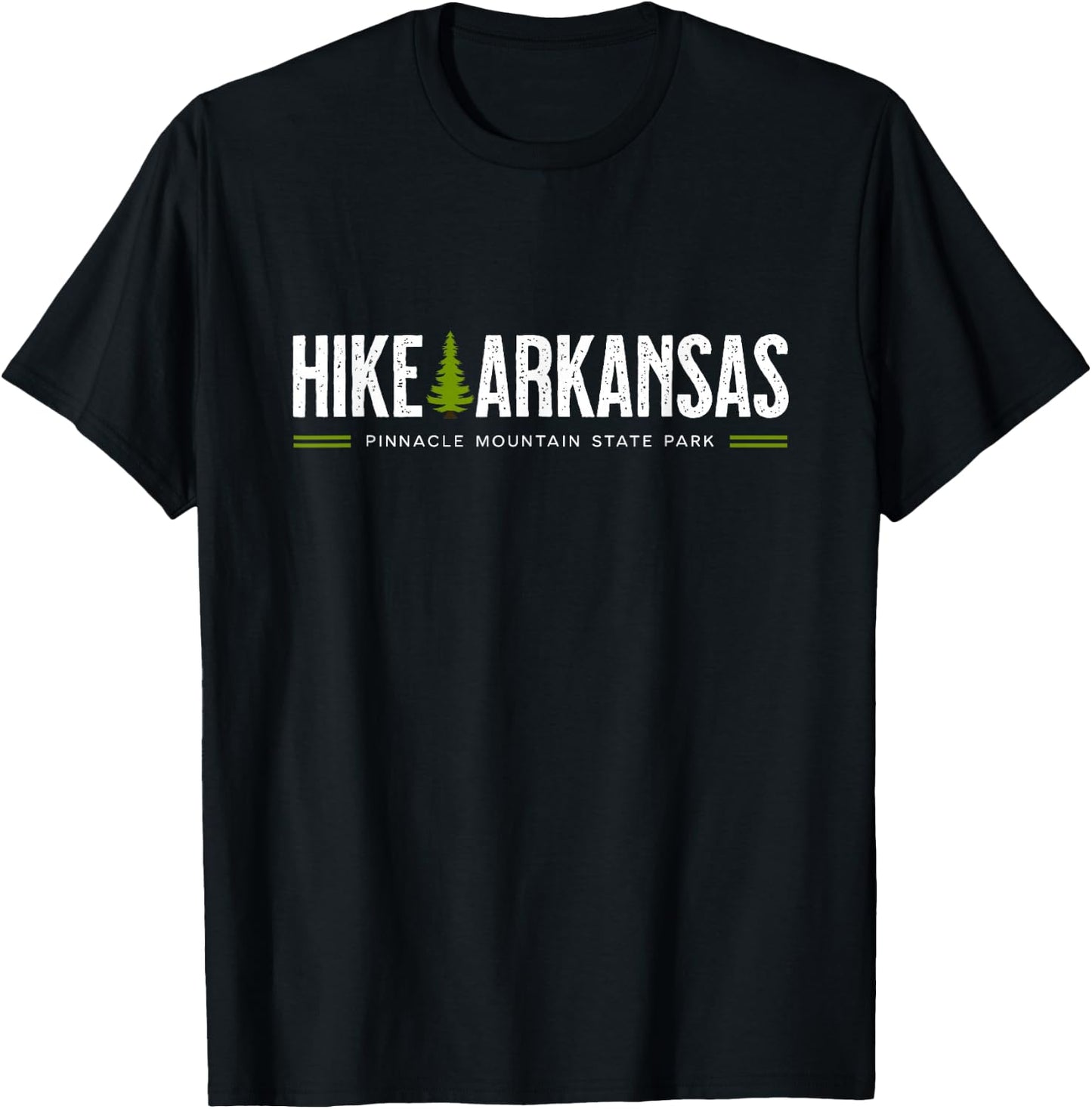 Arkansas Hike Pinnacle Mountain State Park Retro Graphic T-Shirt - T-Shirt | Black