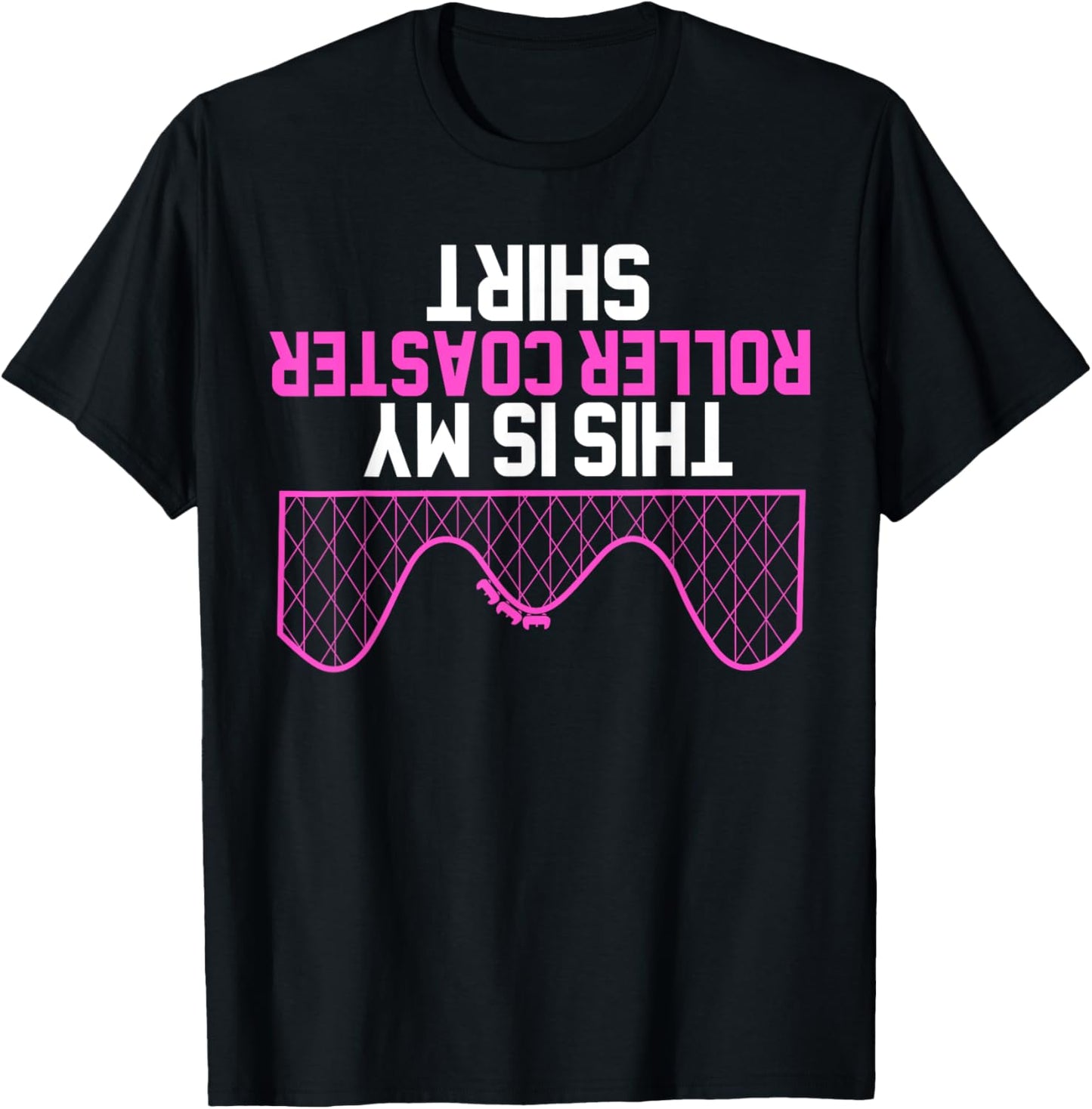 This Is My Roller Coaster Funny Roller Coaster T-Shirt - T-Shirt | Black