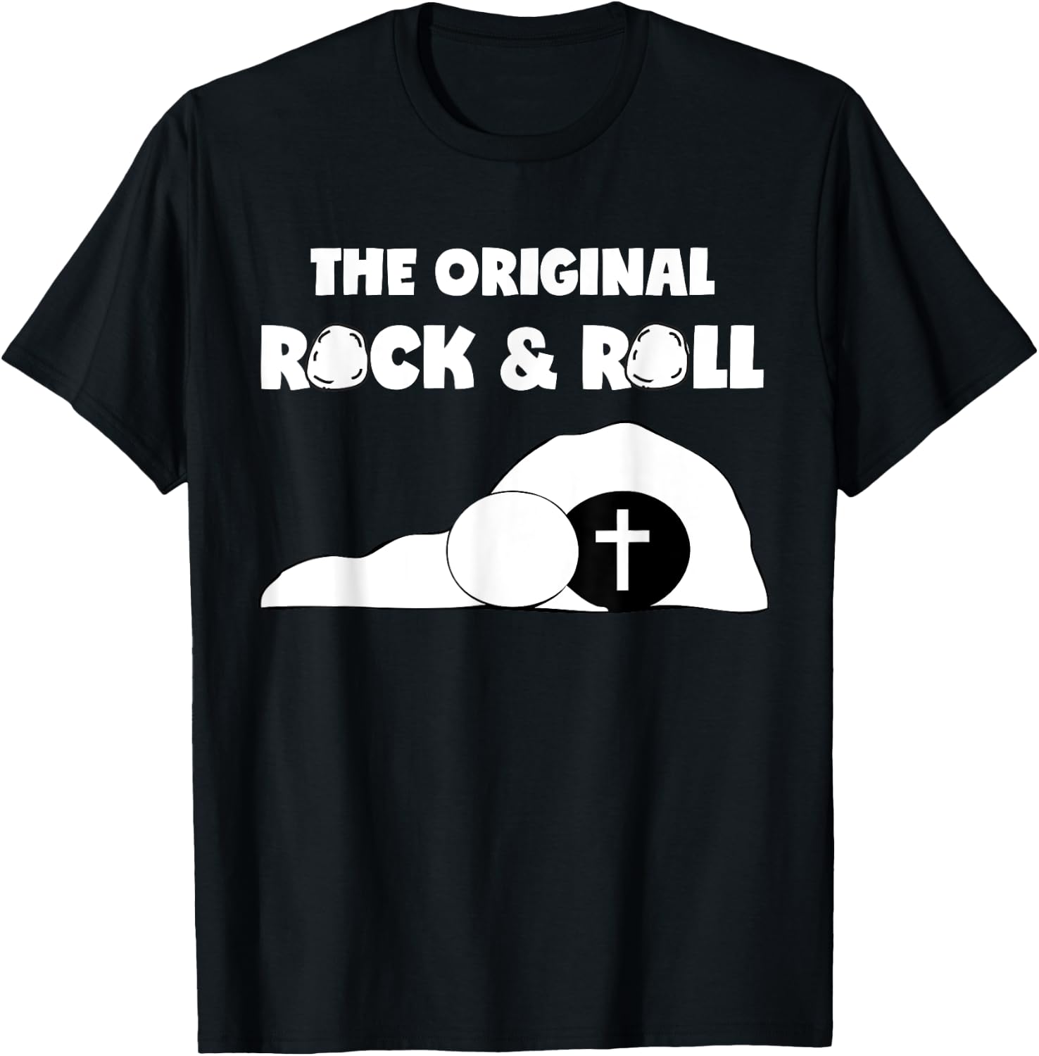Easter T Shirt Men Women Kids The Original Rock Roll T-Shirt - T-Shirt | Black