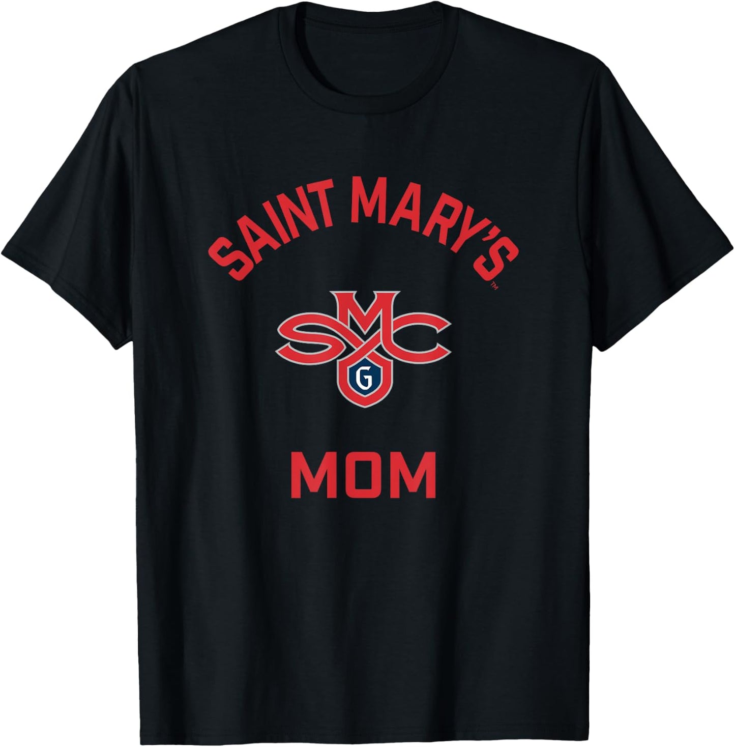 Saint Mary's College Gaels Arched Mom T-Shirt - T-Shirt | Black