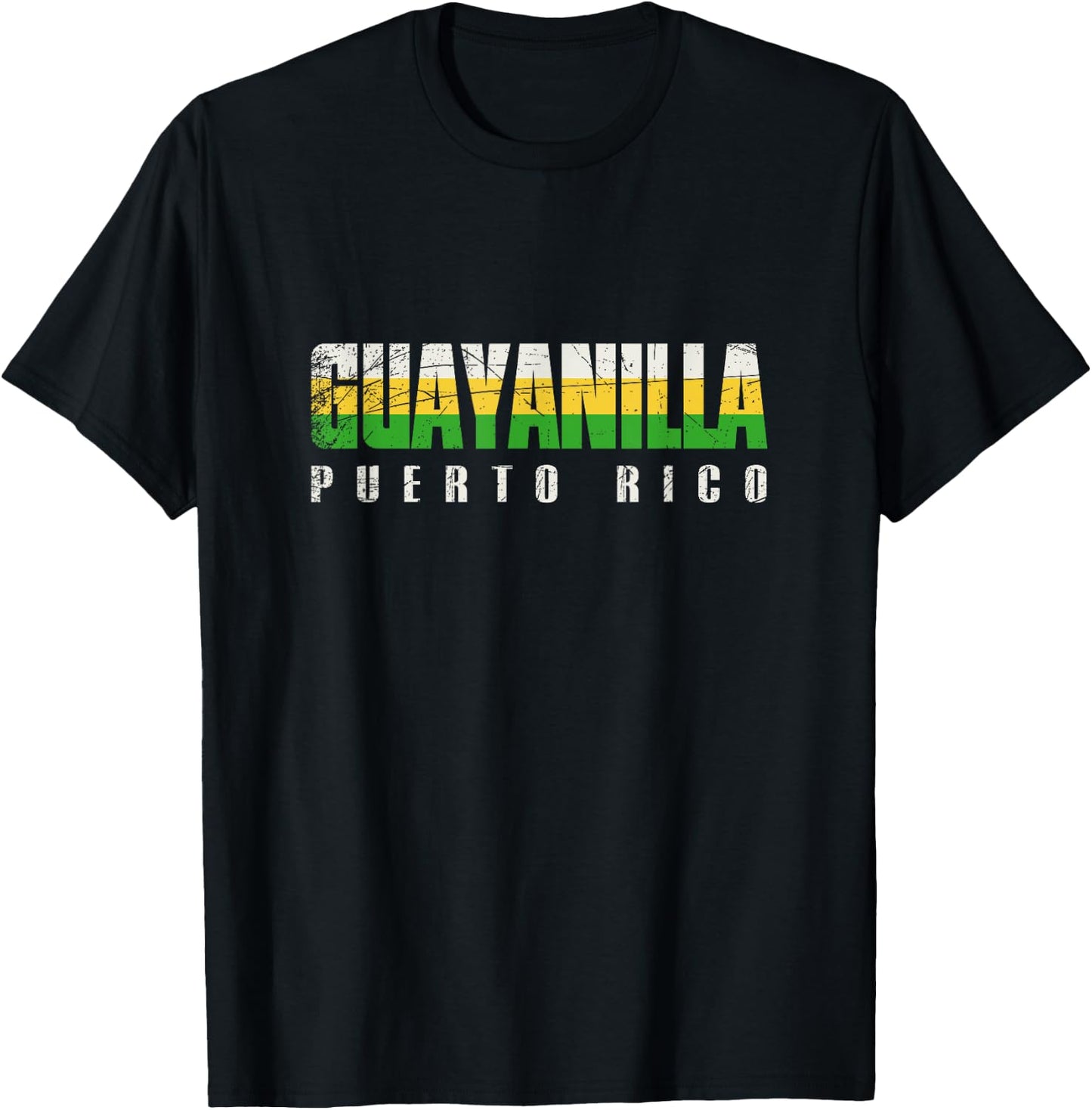 Guayanilla City in Puerto Rico, Guayanilla Flag T-Shirt - T-Shirt | Black