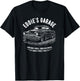 Eddie's Garage Hotrod Classic Car Design for the Name Eddie T-Shirt - T-Shirt | Black