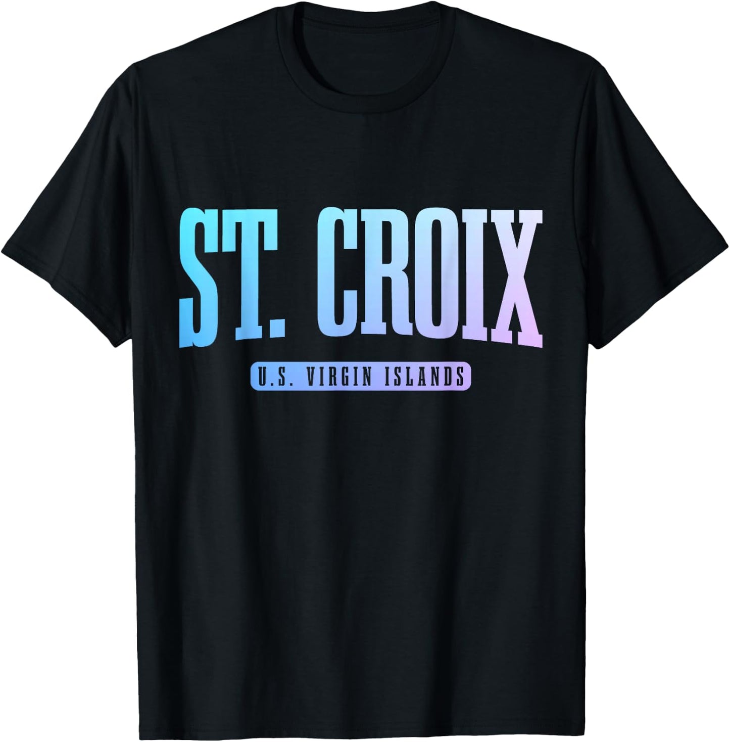 St. Croix US Virgin Islands USVI Pride Souvenir T-Shirt - T-Shirt | Black