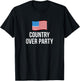 Country Over Party T-Shirt - T-Shirt | Black