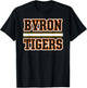 Byron Tigers Horizontal Stripes T-Shirt - T-Shirt | Black