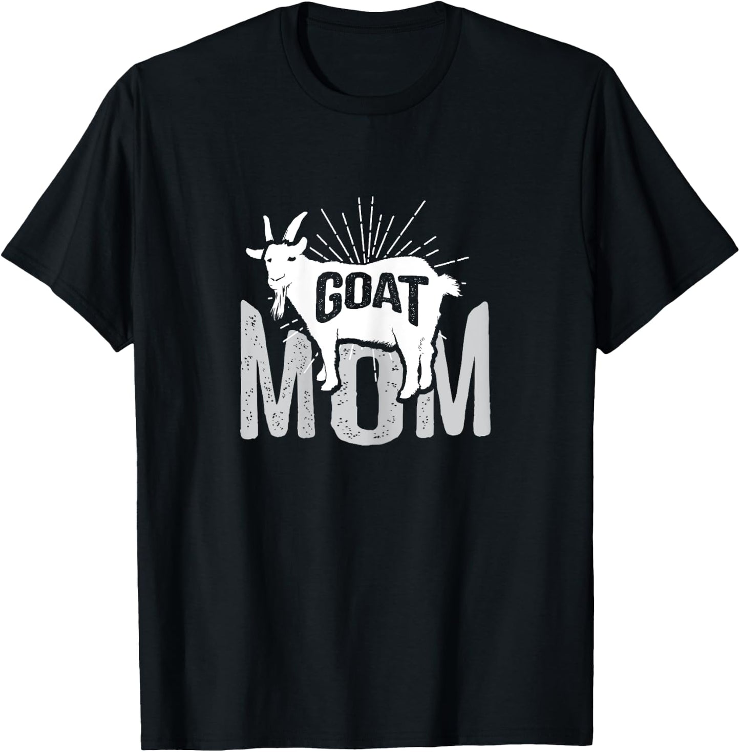 Goat Mom Farmer Goat Lover Gift T-Shirt - T-Shirt | Black