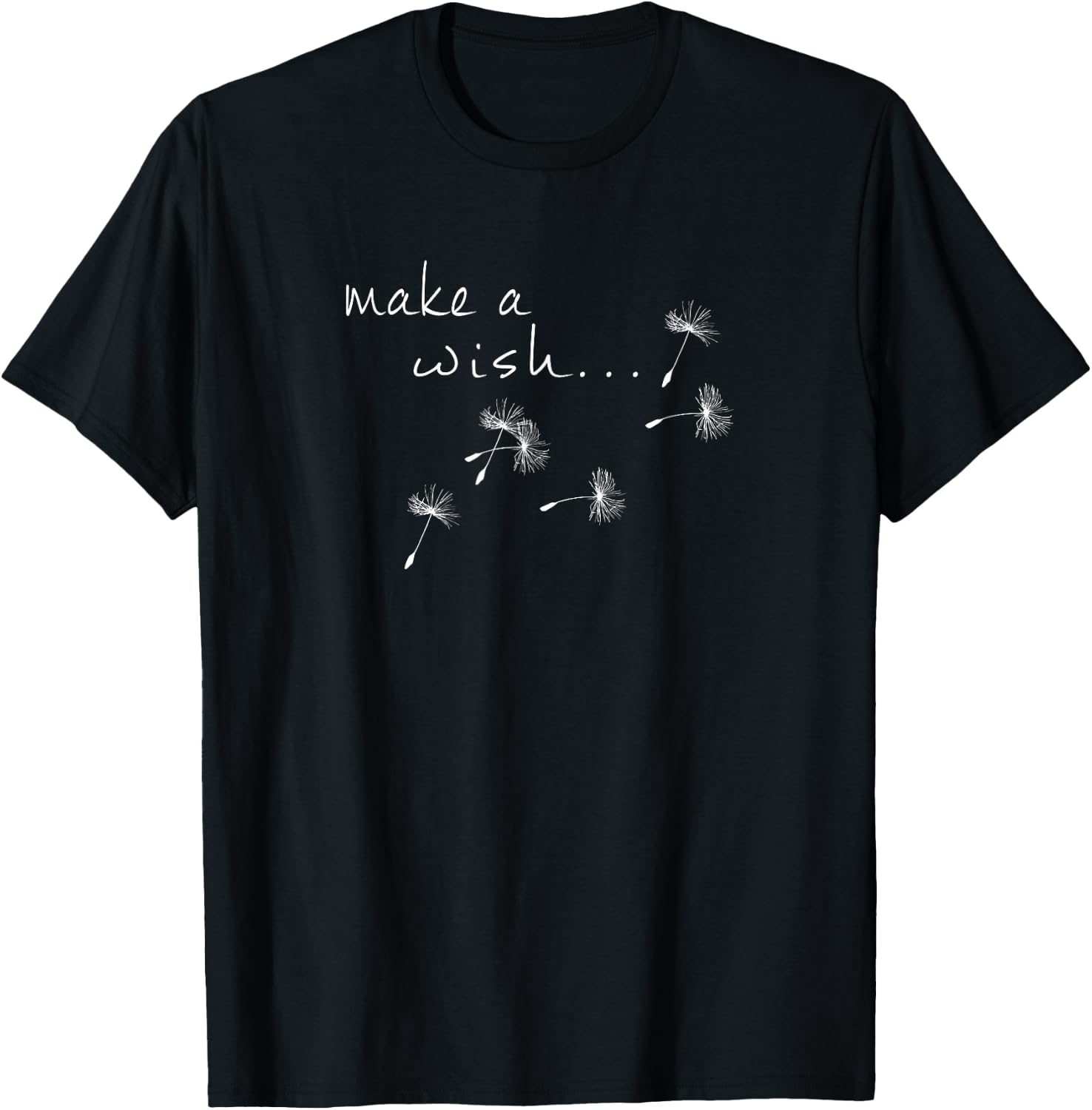 Make a wish T-Shirt - T-Shirt | Black