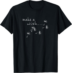 Make a wish T-Shirt - T-Shirt | Black