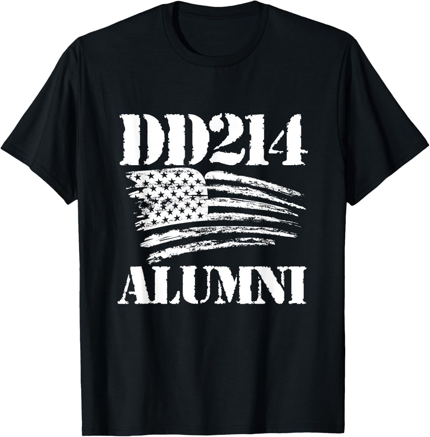 DD214 Alumni - Patriotic Veteran Veterans Day T-Shirt - T-Shirt | Black