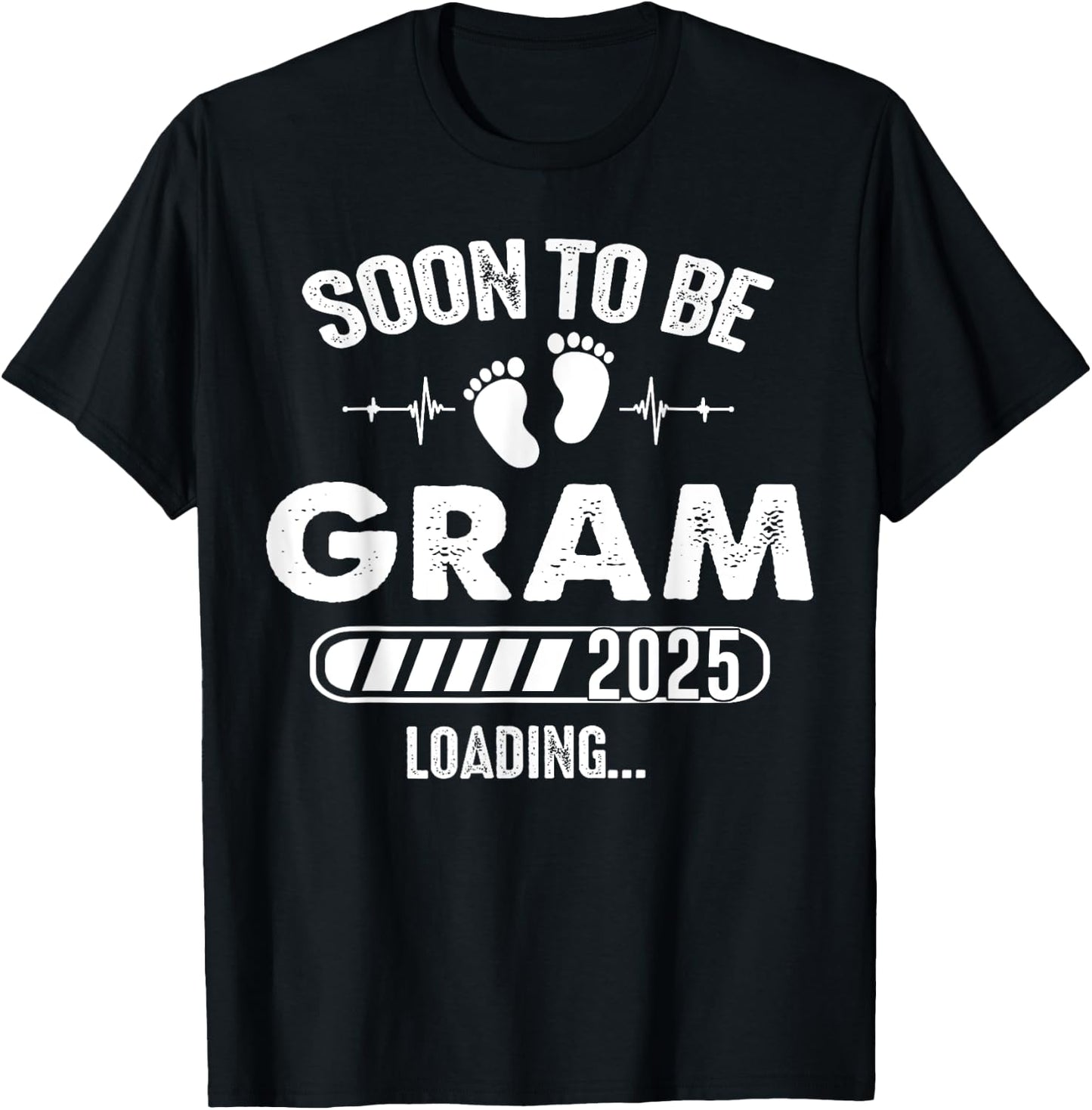 Soon To Be Gram 2025 Baby Loading T-Shirt - T-Shirt | Black