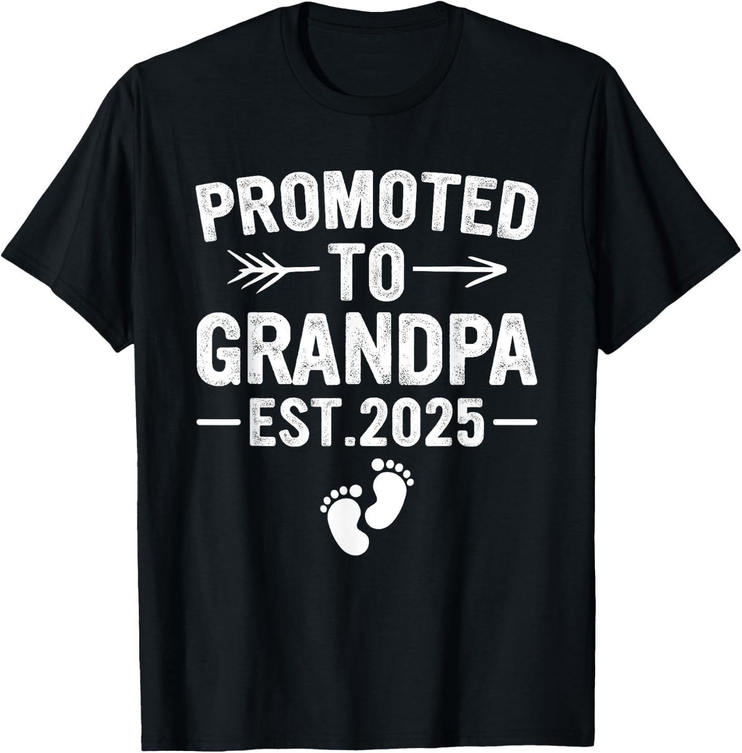 SOMMAS PREGNANCY ANNOUNCEMENT 1st Time Grandpa Est 2025 Gift New First Time Grandpa 2025 , Small, Black T-Shirt - T-Shirt | Black