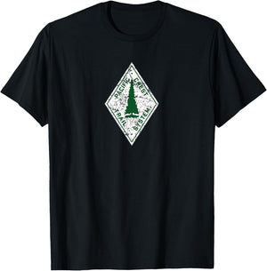 Pacific Crest Trail Marker Distressed , Small, Black T-Shirt - T-Shirt | Black