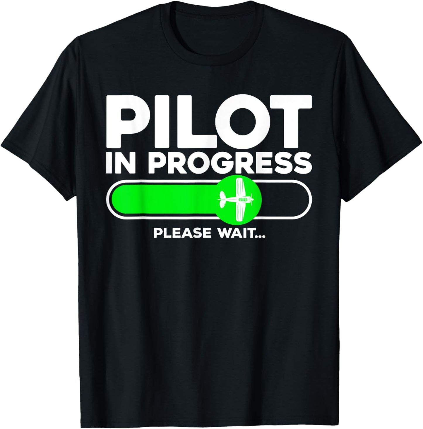 Pilot Art Men Women Airline Future Pilot Aviation Airplane T-Shirt - T-Shirt | Black