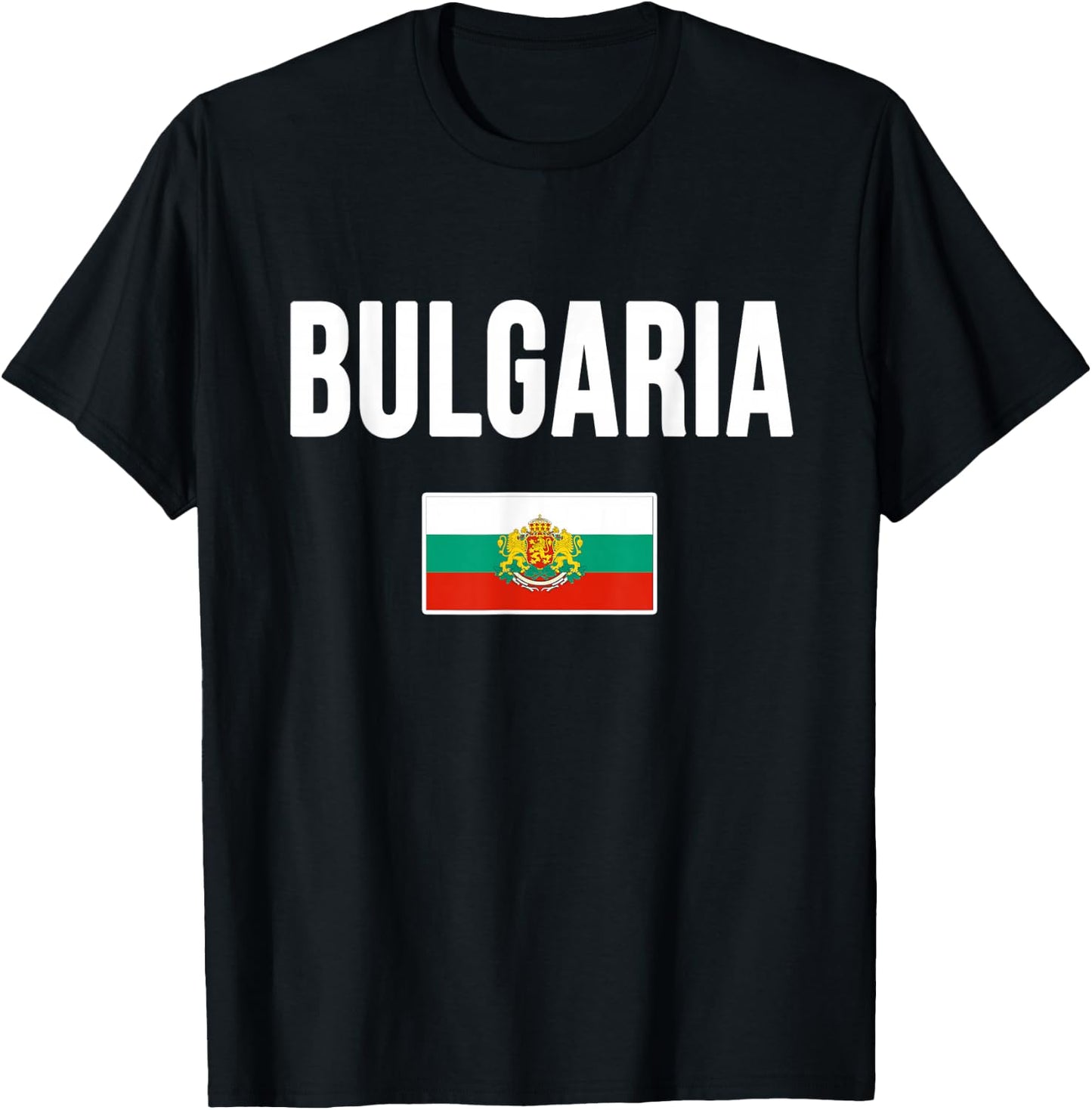 Bulgaria Bulgarian Flag T-Shirt - T-Shirt | Black