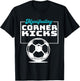 Manifesting Corner Kicks Soccer Player Fan T-Shirt - T-Shirt | Black