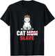 Cat Mom Slave Women T-Shirt - T-Shirt | Black