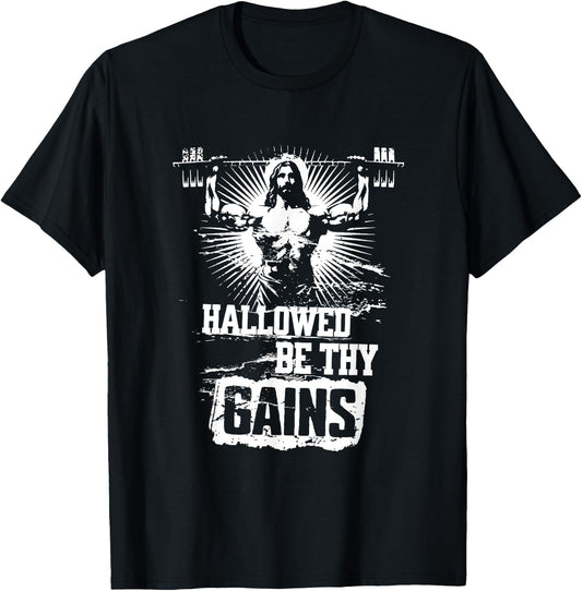 Hallowed be thy gains T-Shirt - T-Shirt | Black