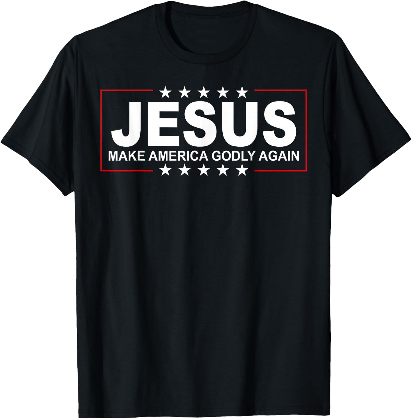 Jesus Make America Godly Again T-Shirt - T-Shirt | Black