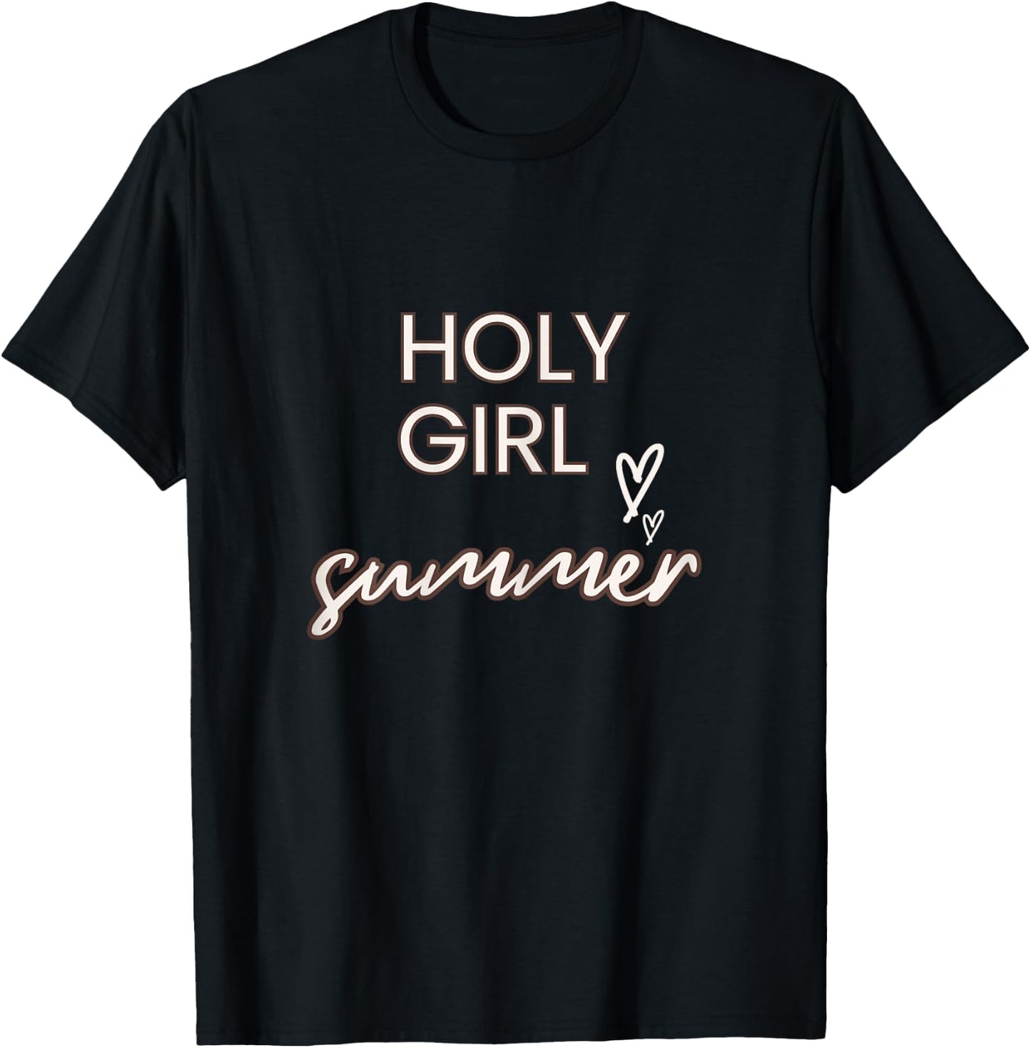Fun Holy Girl Summer- For Christian Faith Blessed Beyond T-Shirt - T-Shirt | Black
