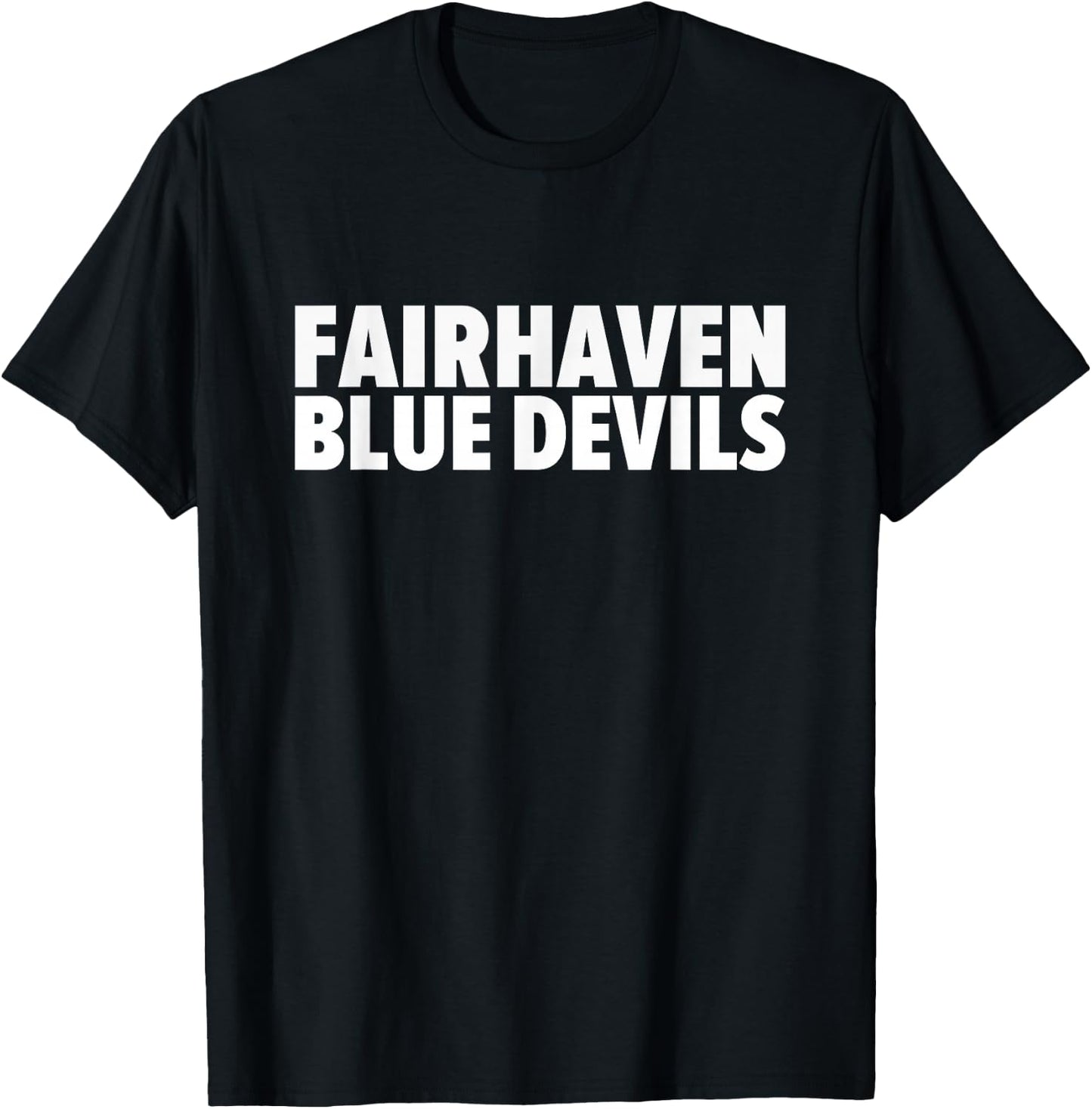 Fairhaven Blue Devils Bold T-Shirt - T-Shirt | Black