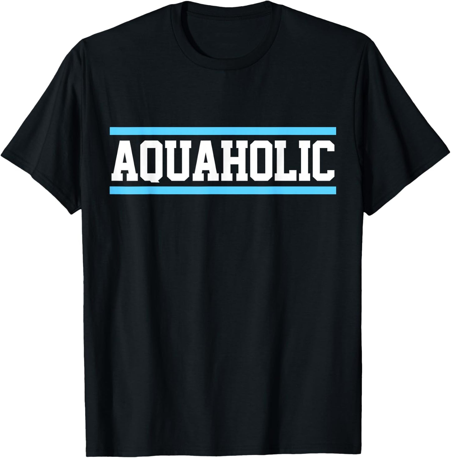 Funny Swimming Lover Swimmer Aquaholic I Love To Swim T-Shirt - T-Shirt | Black