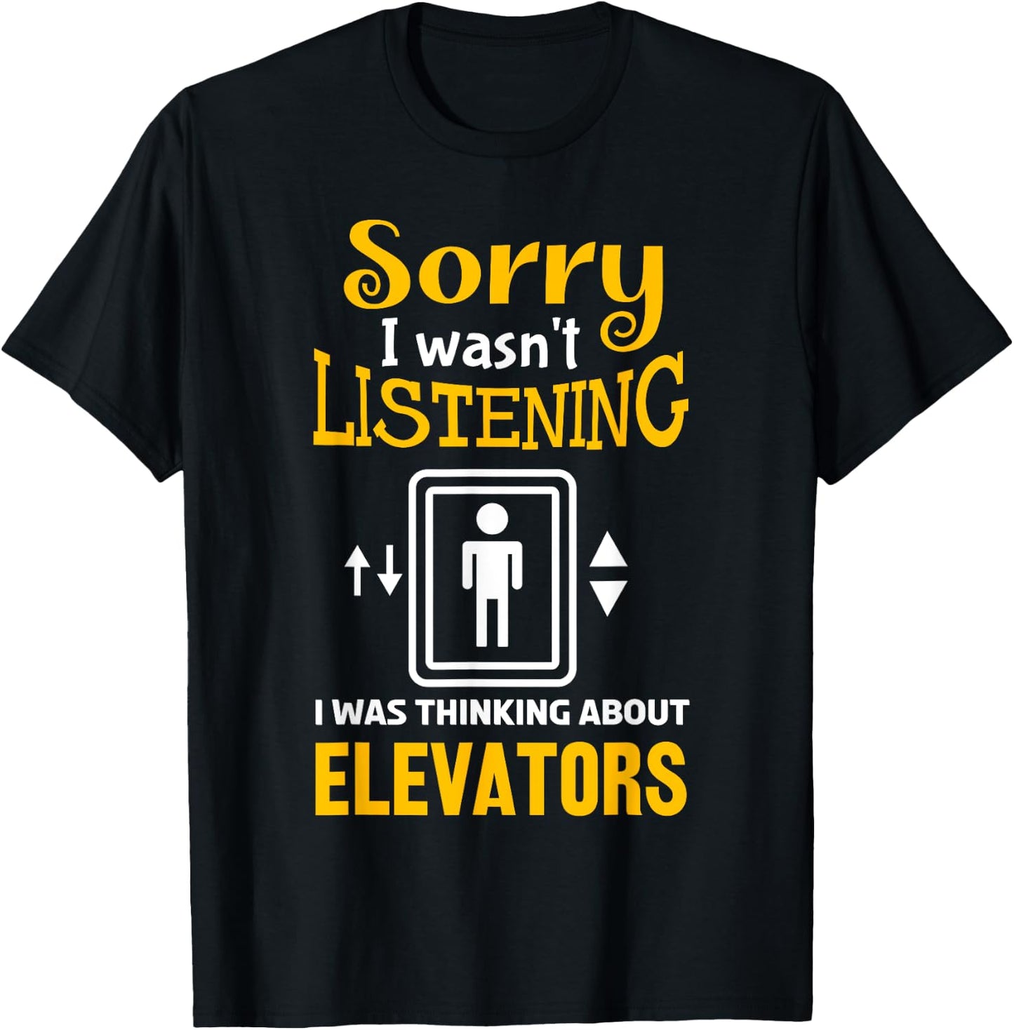 Funny Elevator Art Women Elevator Inspector Lover T-Shirt - T-Shirt | Black