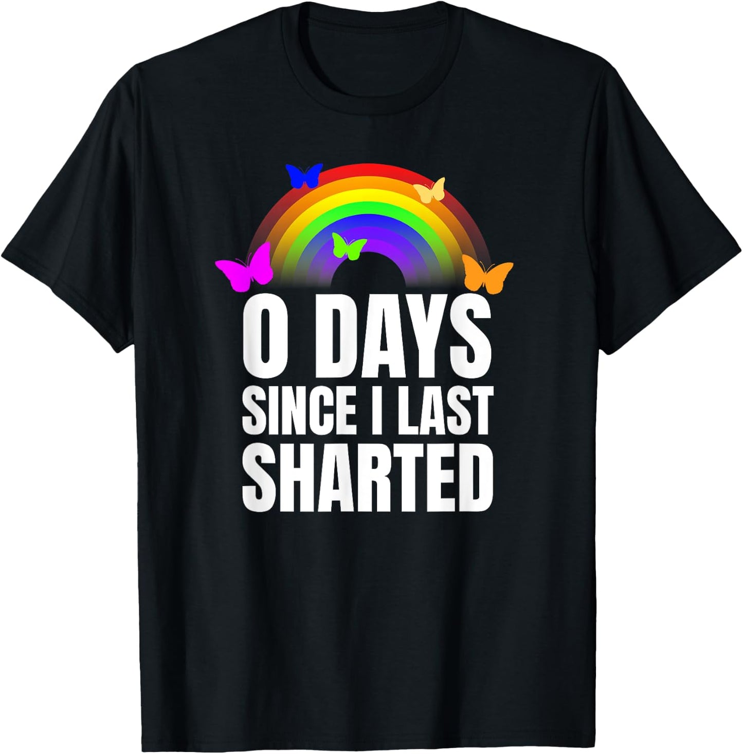Sharted Joke Sharting Pants Shart Funny Embarrassing Airport T-Shirt - T-Shirt | Black