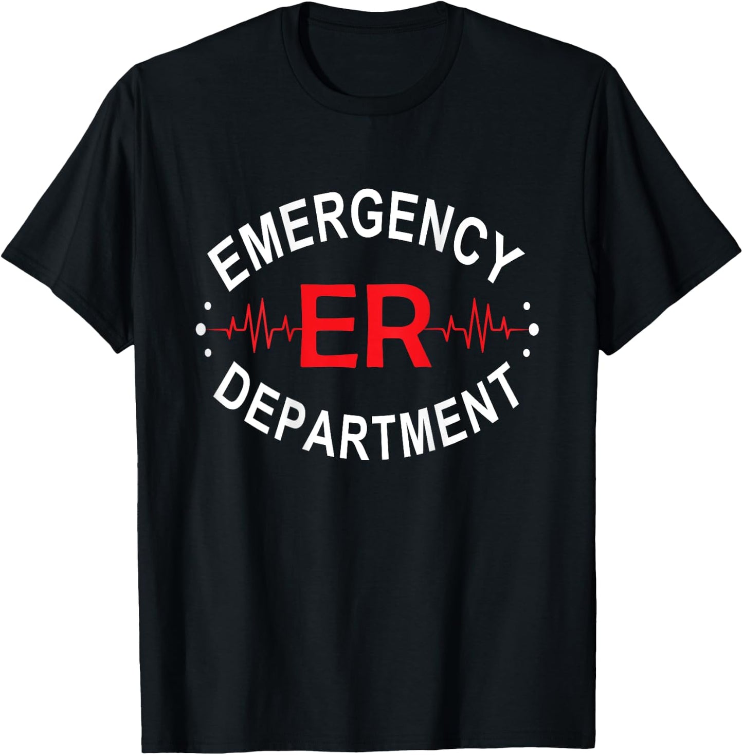 Emergency Department Emergency Room Nurse ER Nurse Back Of T-Shirt - T-Shirt | Black