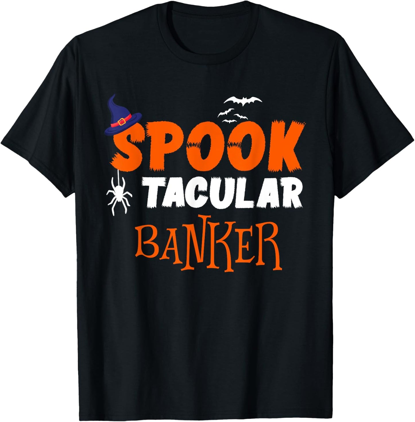 Spooktacular Banker Funny Halloween Costume Idea T-Shirt - T-Shirt | Black