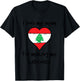 Kids I Love My Mom For Making Me Lebanese Funny Lebanon Heart T-Shirt - T-Shirt | Black