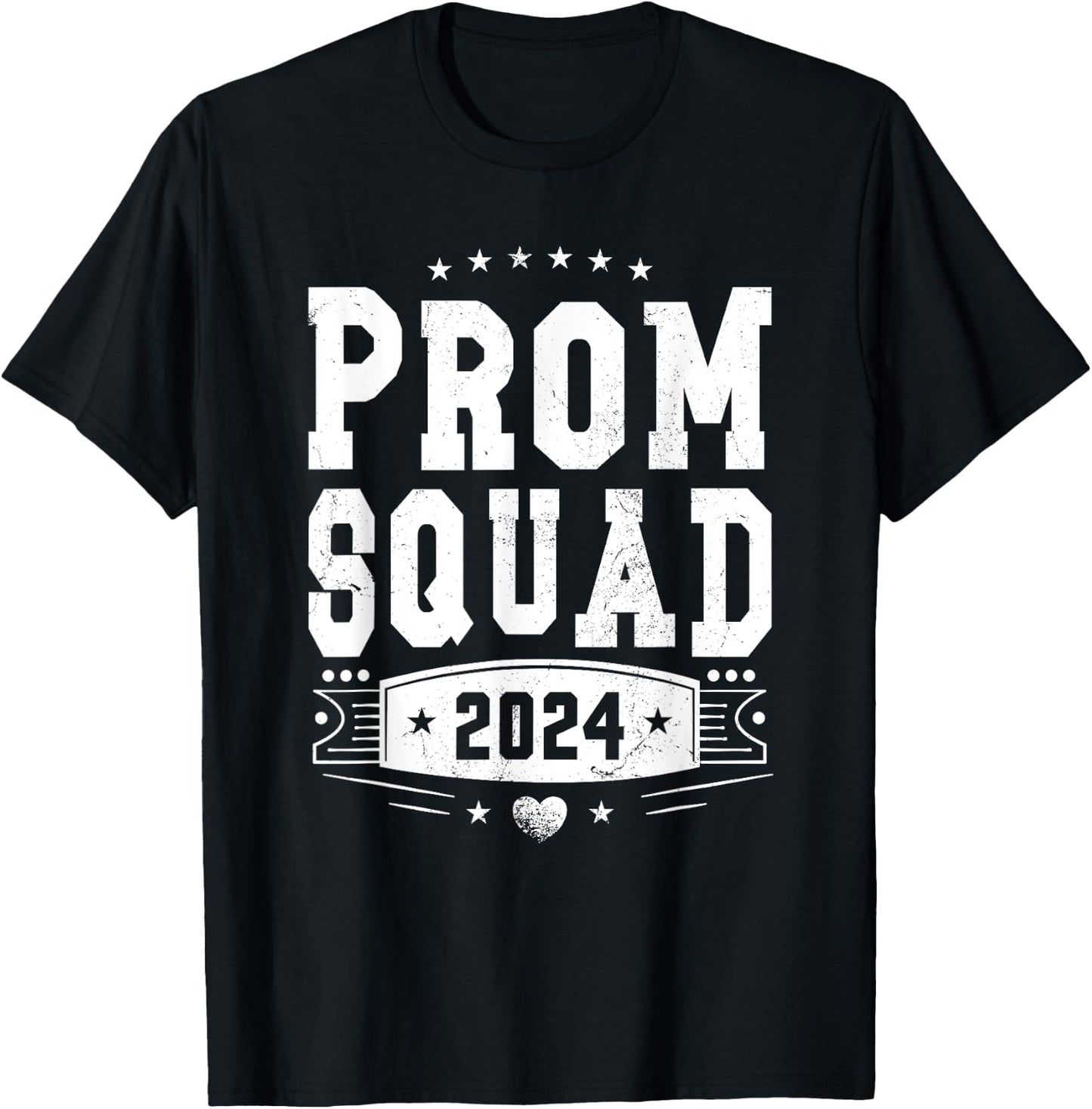 Prom Squad 2024 Graduate Prom Class of 2024 T-Shirt - T-Shirt | Black
