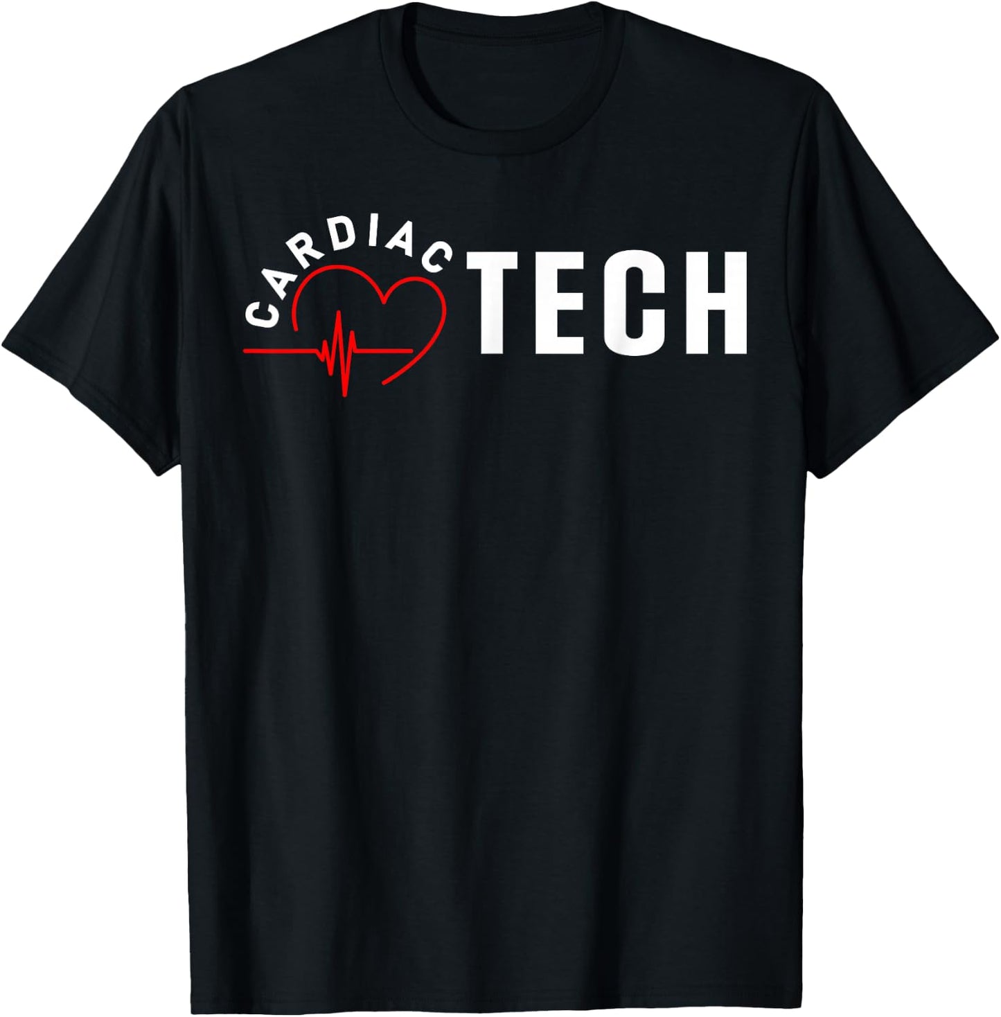Cardiac Tech Heart T-Shirt - T-Shirt | Black