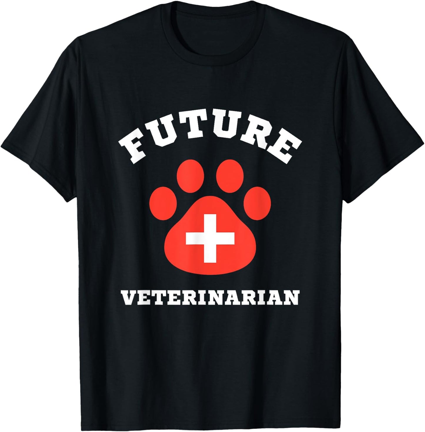 Future Veterinarian Boys Girls Kids Animal Doctor Vet T-Shirt - T-Shirt | Black