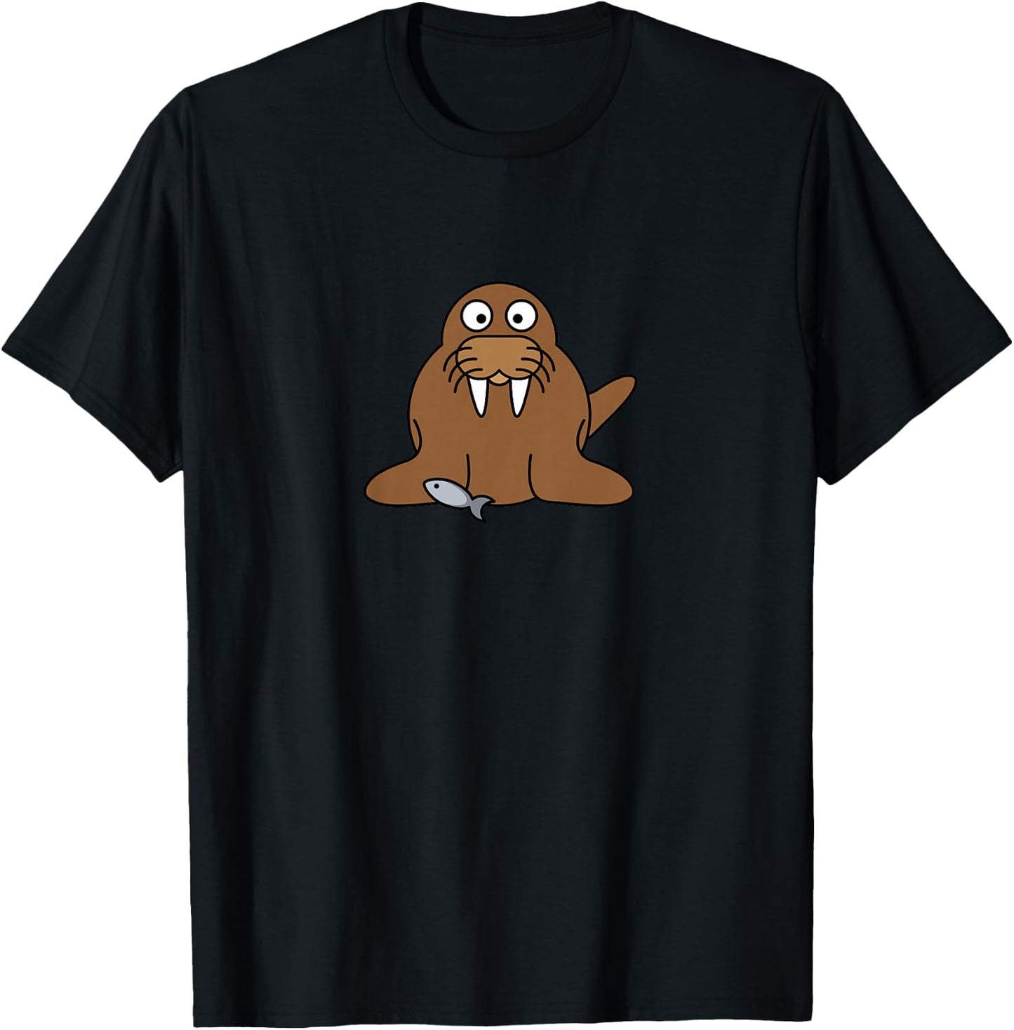 Cute Walrus Shirt Kids 3-12 T-Shirt - T-Shirt | Black