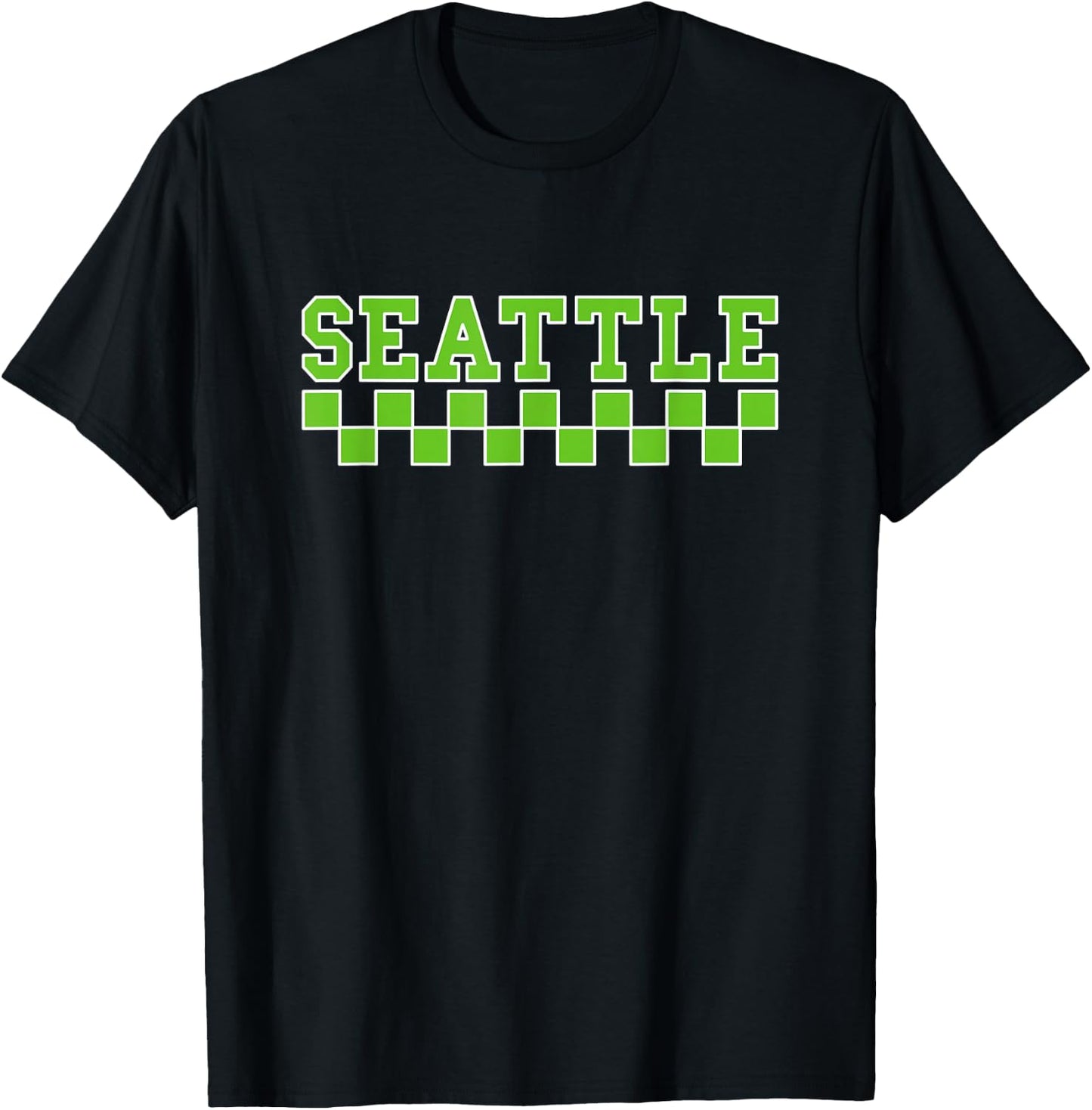 SEATTLE - Throwback Design - Classic T-Shirt - T-Shirt | Black