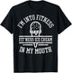 Vintage I'm Into Fitness Fit'ness Ice Cream In My Mouth Men Women T-Shirt - T-Shirt | Black