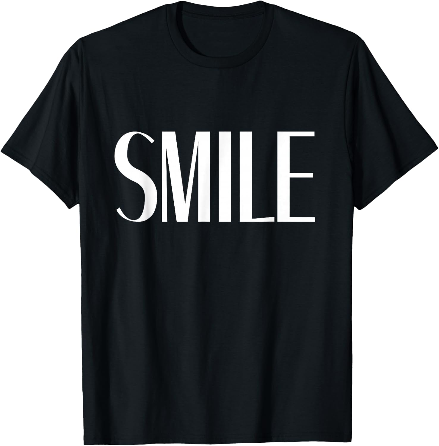 Shirt That Says Smile T-Shirt - T-Shirt | Black