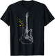 Cut guitar notes, guitarist shirt,guitar musical Notes T-Shirt - T-Shirt | Black