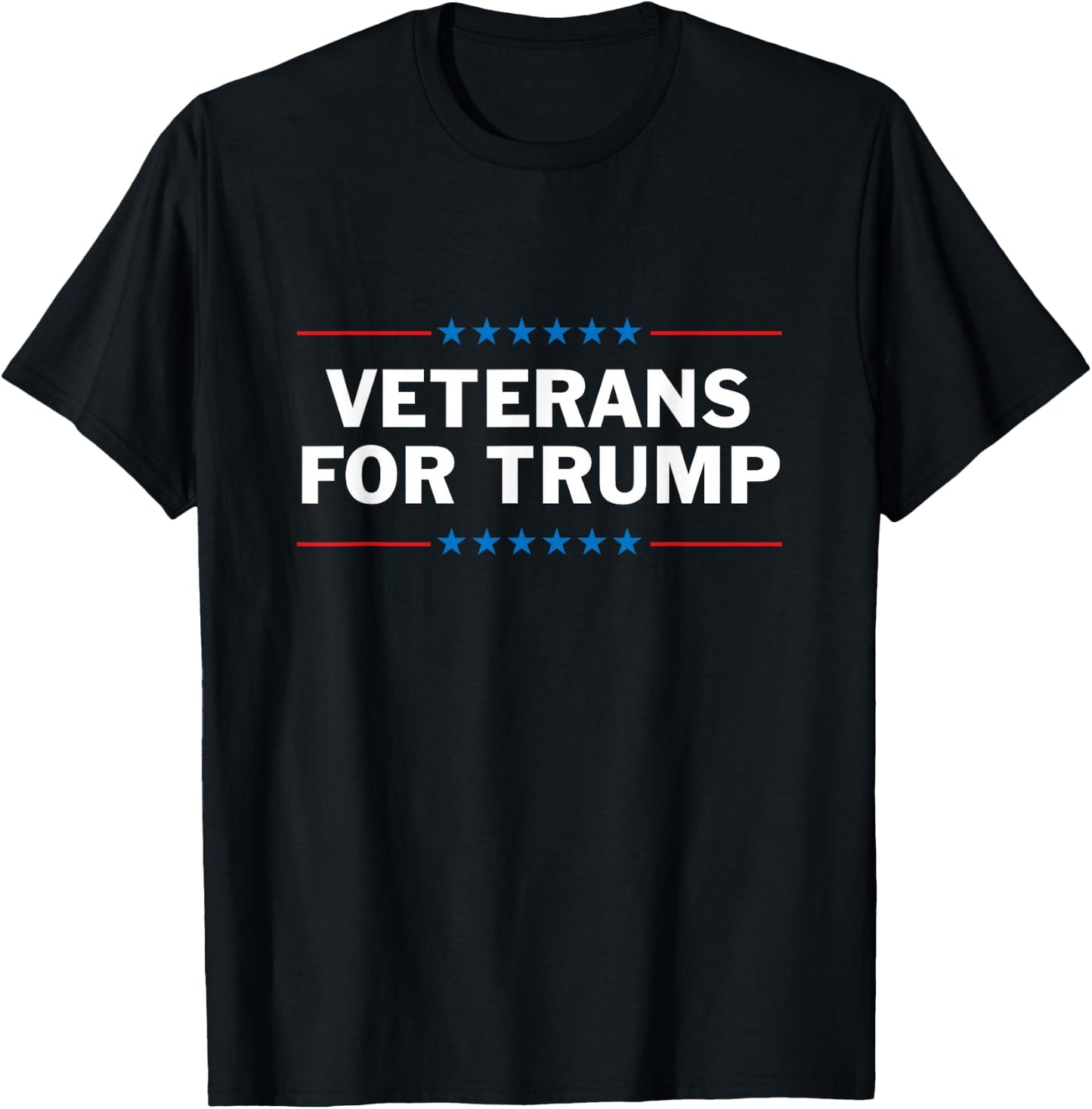 Veterans For Trump T-Shirt - T-Shirt | Black