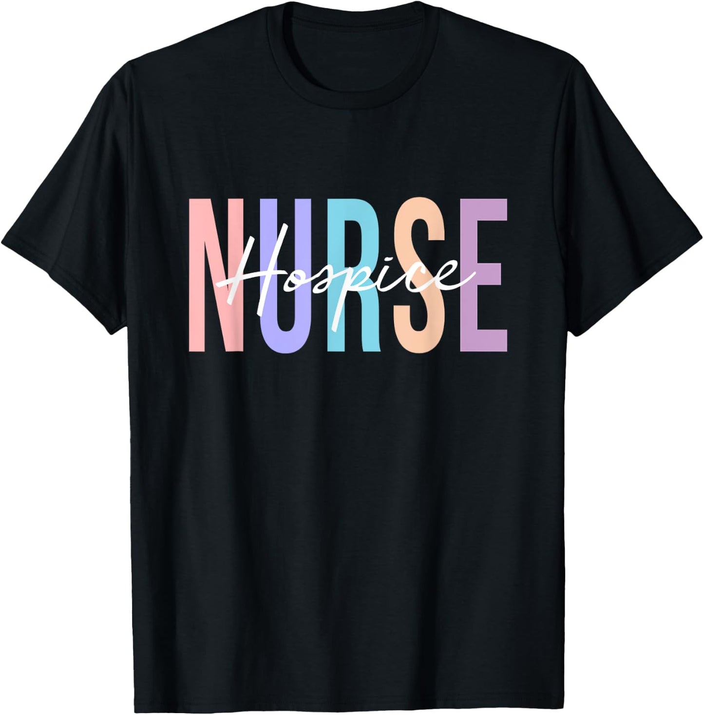 Hospice Nurse Registered Nurse RN Emergency Room Nurse T-Shirt - T-Shirt | Black