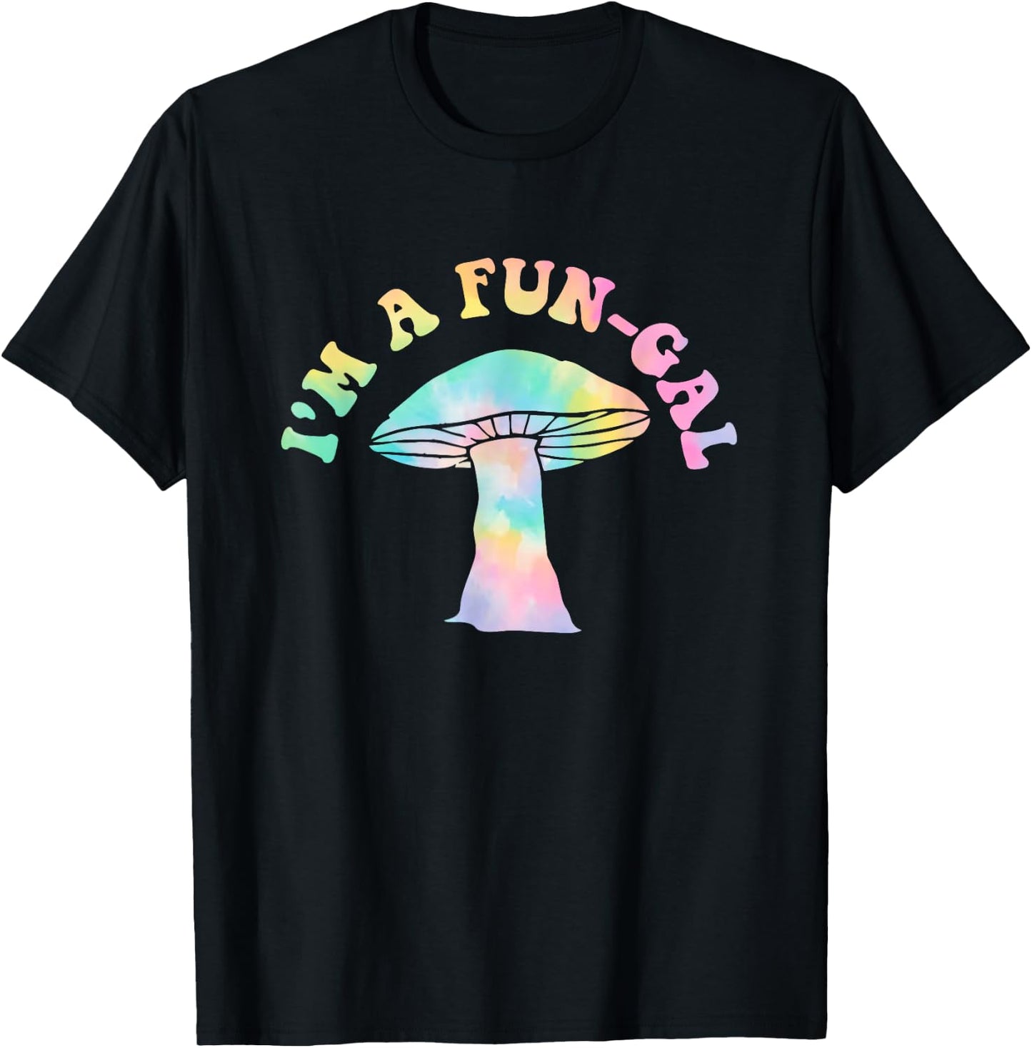 I'm A Fun-gal Hippie Design T-Shirt - T-Shirt | Black
