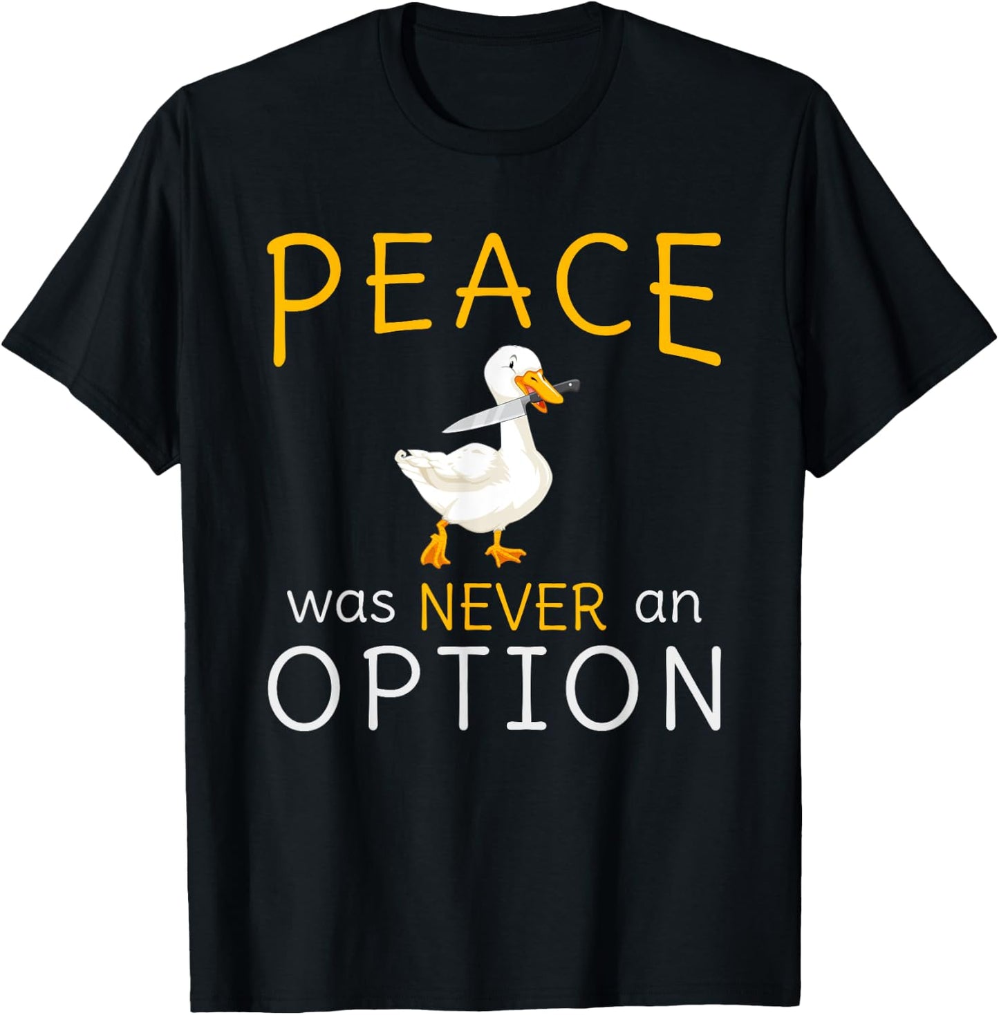 Untitled Meme Goose Game design T-Shirt - T-Shirt | Black