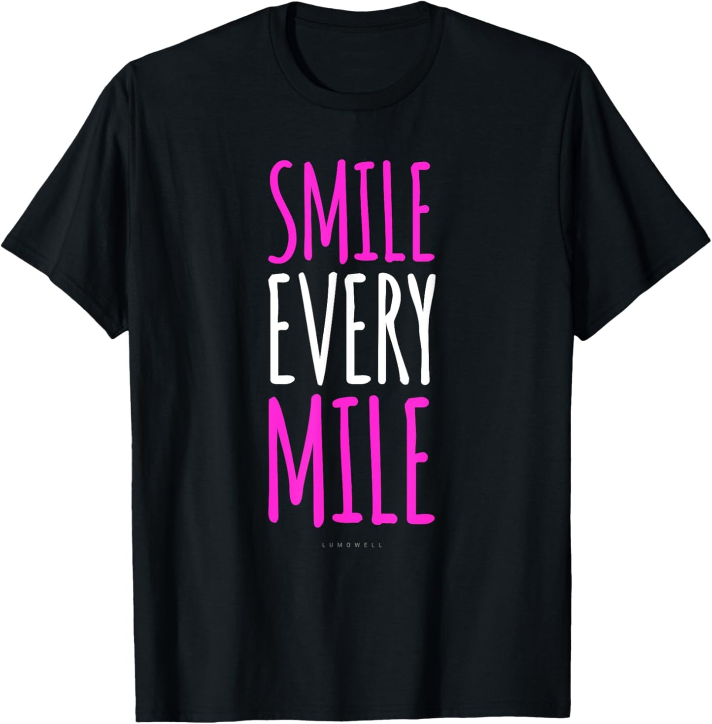 Funny Running Smile Every Mile T Shirt - Running Lover Gift T-Shirt - T-Shirt | Black