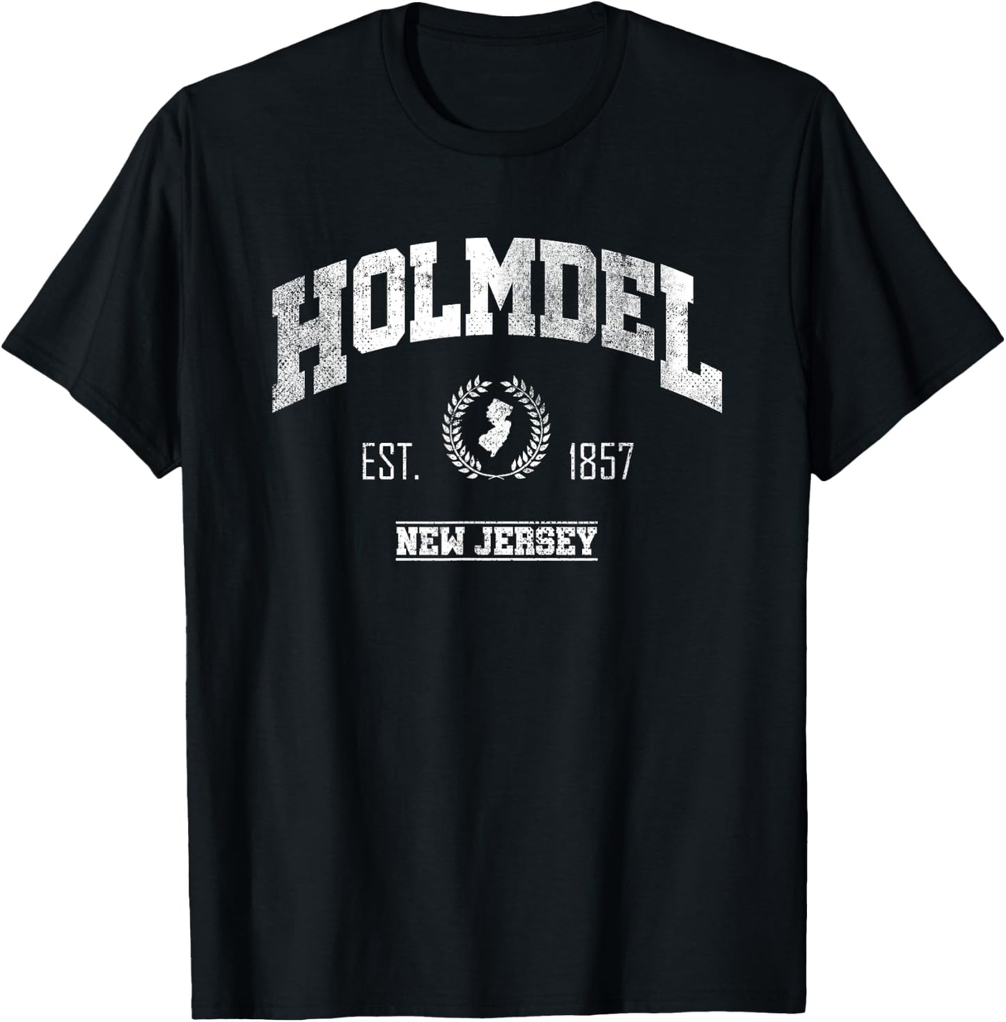 Holmdel NJ | New Jersey | Vintage Throwback T-Shirt - T-Shirt | Black