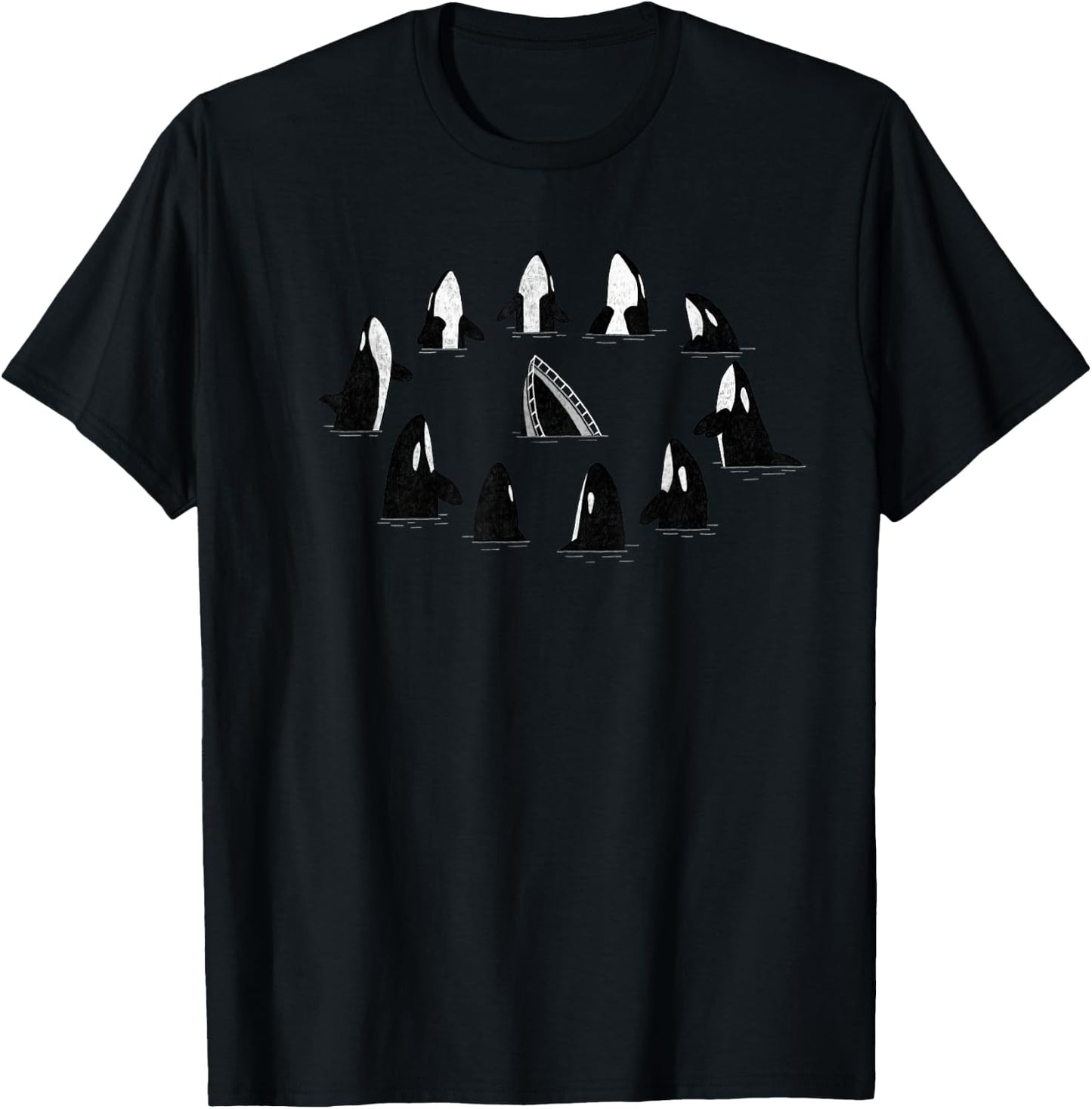 Orcanised Crime - Sink The Rich - Team Orca Sinking Yachts T-Shirt - T-Shirt | Black